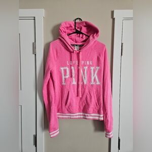 PINK VS love pink small comfy long sleeve hoodie sweater lounge comfort top
